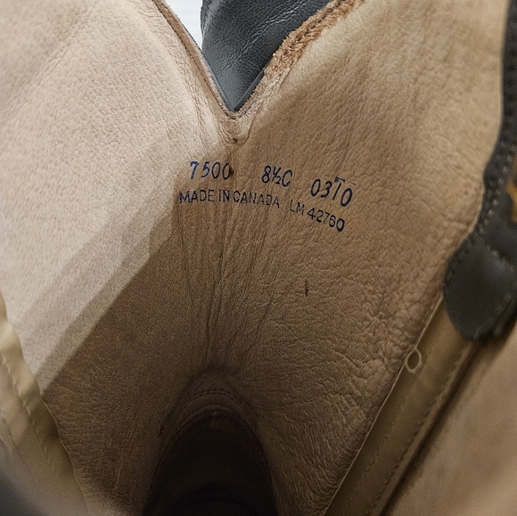 Gray Leather Roper Style Boot with Rounded Toe - Picture 8 of 8